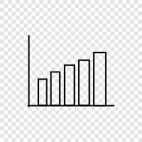 data, visualization, histogram, bar chart icon svg