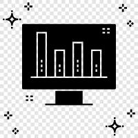 data, visualization, graphs, trends icon svg