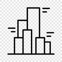 Daten, Diagramm, Balken, Kuchen symbol