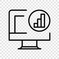 data, analysis, visualization, networks icon svg