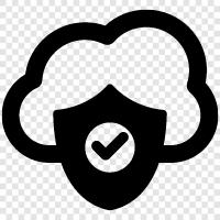 data loss prevention, cloud security, data encryption, data backup icon svg