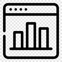 data, charts, graphs, sampling icon svg
