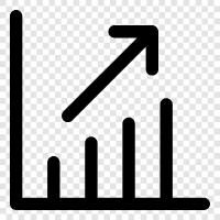 data, graph, bar, trend icon svg