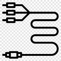 data port, audio port, USB port, Firewire port icon svg