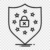 data protection, data security, privacy, GDPR icon svg