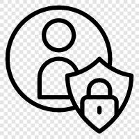 Data protection, data, privacy, regulation icon svg