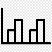 data, graph, bar, line icon svg