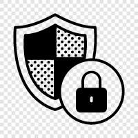 безопасность данных, кибербезопасность, безопасность онлайн, безопасность компьютеров Значок svg