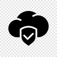 data security, data privacy, data storage, cloud security icon svg