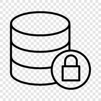 data security, encryption, VPN, protected server icon svg