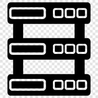 Data Server, File Server, Database Server, Web Server icon svg