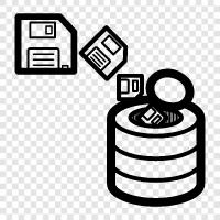 data storage, cold data, hard drive, SSD icon svg