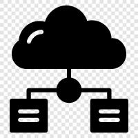 data storage, data center, cloud storage, data center solutions icon svg