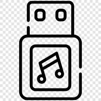 data storage, external hard drive, portable hard drive, USB flash drive icon svg