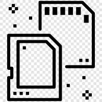 data storage, digital camera, storage, micro sd icon svg