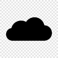 data storage, cloud computing, cloud storage, storage in the cloud icon svg