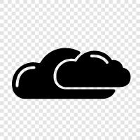 Хранение, хранение облаков, онлайновое хранение, резервирование облаков Значок svg