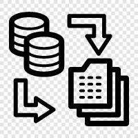 Data Transfer, Backup, Disaster Recovery, Change Management icon svg