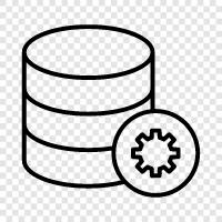 Data Types, Database, Tables, Columns icon svg