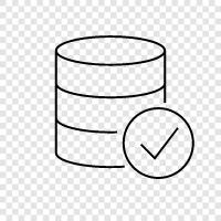 data validation, data accuracy, data consistency, data quality icon svg