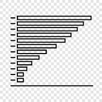 data visualization, vizualization, graphical representation, bar chart icon svg