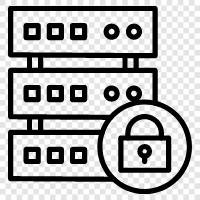 Database, Locked, Databases, Database Locked icon svg