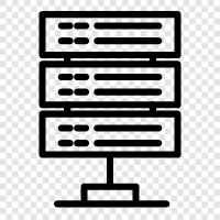 database, information system, software, application icon svg