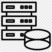 Datenbankverwaltung, Datenbankdesign, Datenbankarchitektur, Datenbankprogrammierung symbol