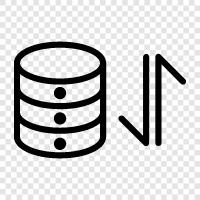 datastore, analytics, big data, data warehouse icon svg