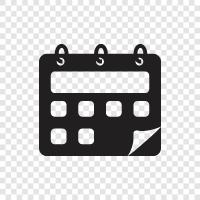 date, time, schedule, appointments icon svg