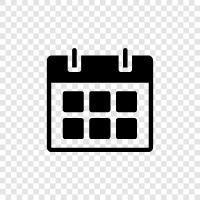 Date, Time, Holidays, Months icon svg