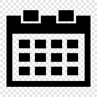 Date, Time, Event, Diary icon svg