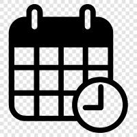 Date, Diary, Calendar icon svg