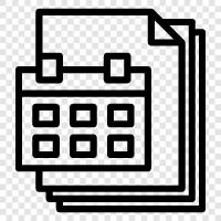 date, time, schedule, appointments icon svg