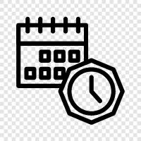 Date, Time, Time Zone, Date Format icon svg