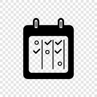 Date, time, schedule, appointments icon svg