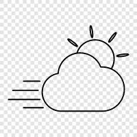 day, sky, bright, cloudy icon svg