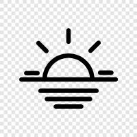 gün, weather, sky, light ikon svg