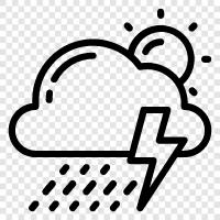 day showers, stormy day, showers, thunderstorm icon svg