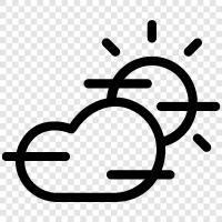 day, clouds, weather, precipitation icon svg