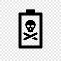 dead car battery, dead truck battery, dead battery charger, dead battery warning icon svg