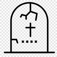 Dead, Dying, Burial, Cemetery icon svg