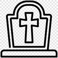 dead, burial, tomb, urn icon svg