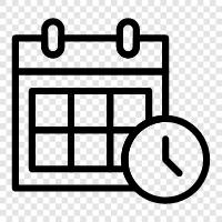 deadline, time, date, task icon svg