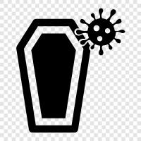 Death By Coronavirus icon svg