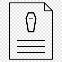 death, burial, cemetery, service icon svg