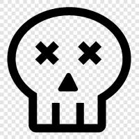 death, skull, death head, death mask icon svg