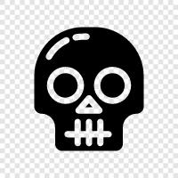 death, skull decoration, skull art, death art icon svg