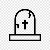 death, burial, service, memorial icon svg