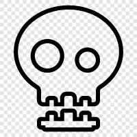 death, skeletal, grim, macabre icon svg